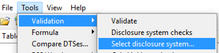 select disclosure system