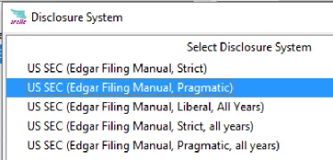 select EDGAR Filer Manual validation mode